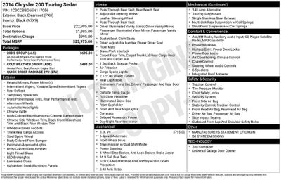 2014 Chrysler 200 Touring