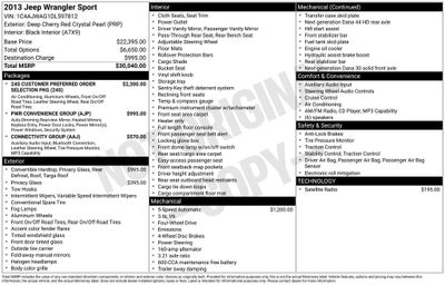 2013 Jeep Wrangler Sport