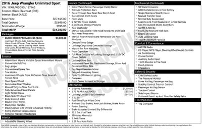 2016 Jeep Wrangler Unlimited Sport