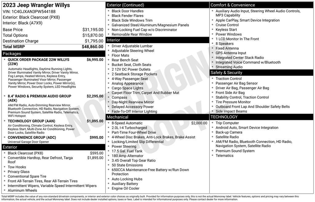 2023 Jeep Wrangler Willys