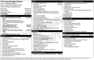 2019 Jeep Wrangler Rubicon