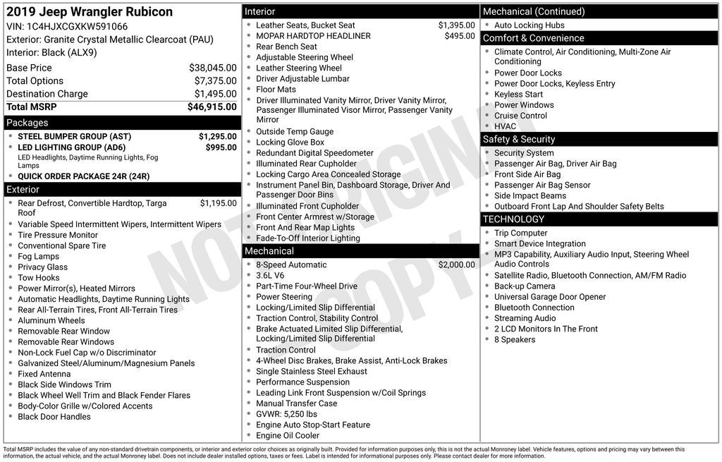 2019 Jeep Wrangler Rubicon