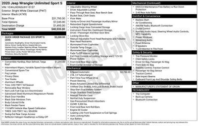 2020 Jeep Wrangler Unlimited Sport S