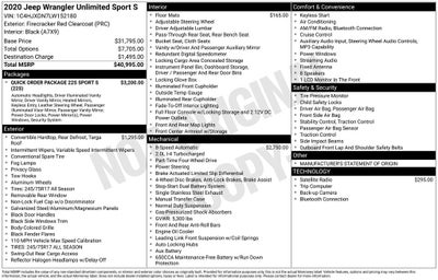 2020 Jeep Wrangler Unlimited Sport S