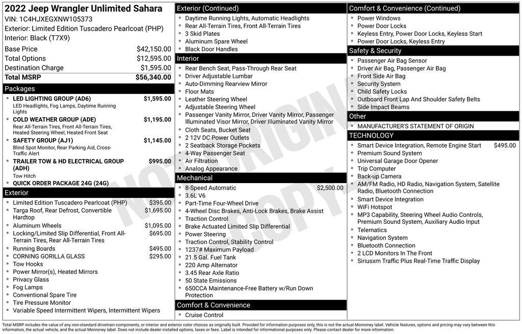 2022 Jeep Wrangler Unlimited Sahara