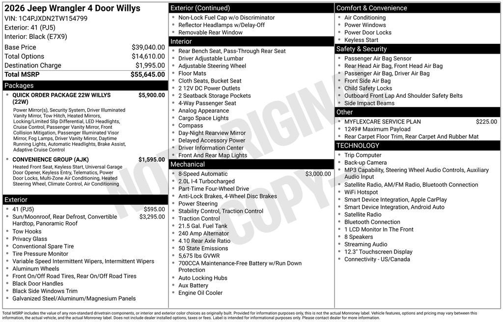 2026 Jeep Wrangler Willys