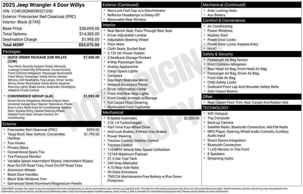 2025 Jeep Wrangler Willys