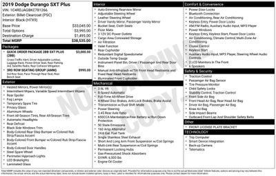 2019 Dodge Durango SXT Plus