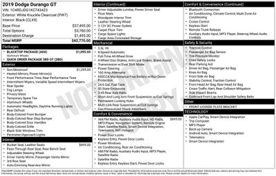 2019 Dodge Durango GT