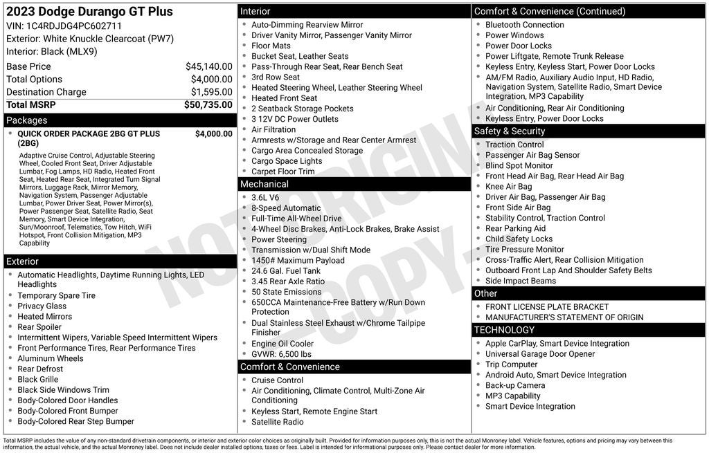 2023 Dodge Durango GT Plus