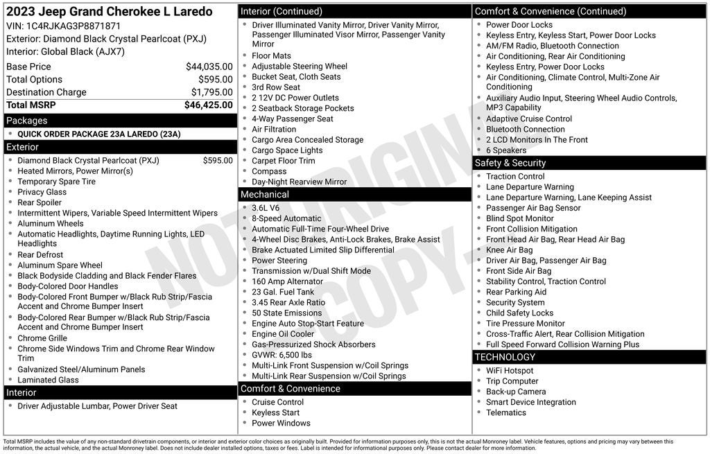 2023 Jeep Grand Cherokee L Laredo