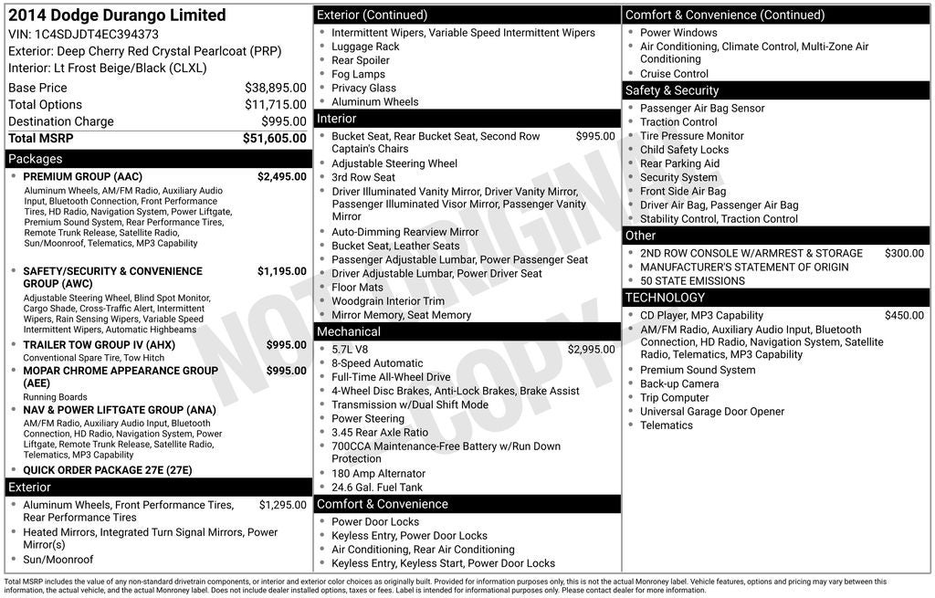 2014 Dodge Durango Limited