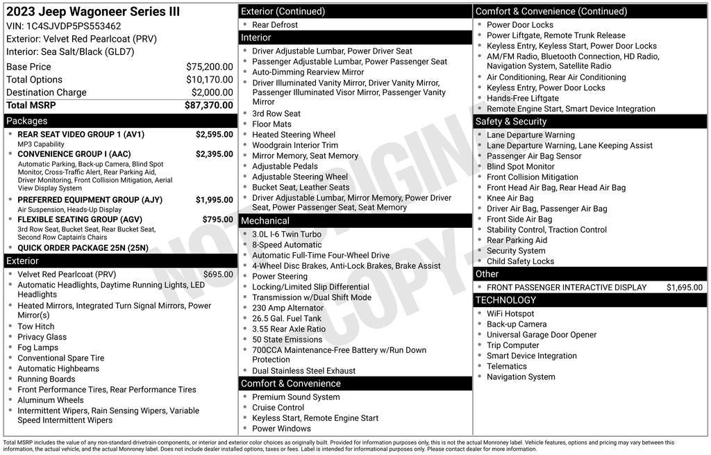 2023 Jeep Wagoneer Series III