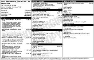 2023 Jeep Gladiator Sport S
