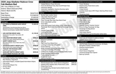 2020 Jeep Gladiator Rubicon