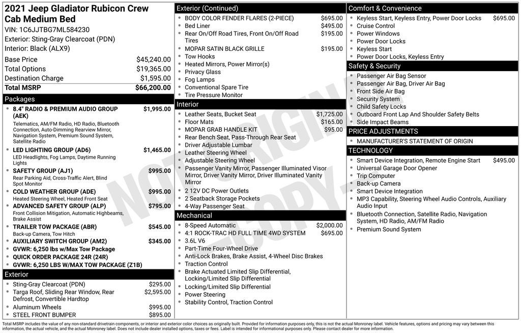 2021 Jeep Gladiator Rubicon