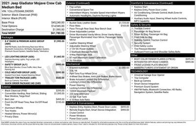 2021 Jeep Gladiator Mojave