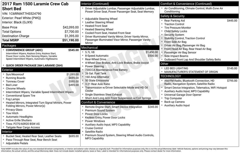 2017 RAM 1500 Laramie