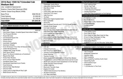 2016 RAM 1500 SLT