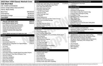 2023 RAM 1500 Classic Warlock