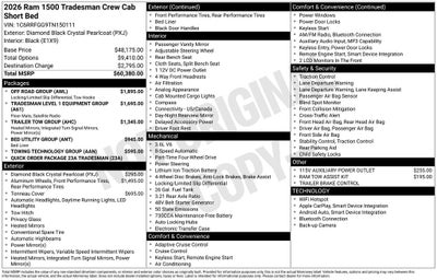 2026 RAM 1500 Tradesman
