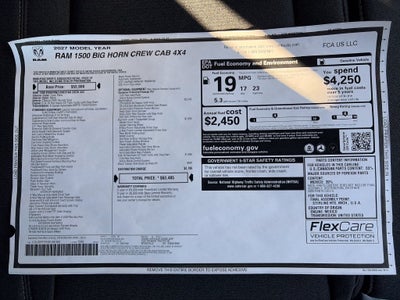 2027 RAM 1500 Big Horn/Lone Star