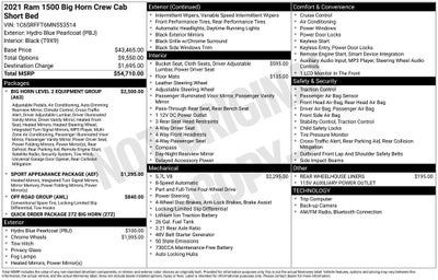 2021 RAM 1500 Big Horn/Lone Star
