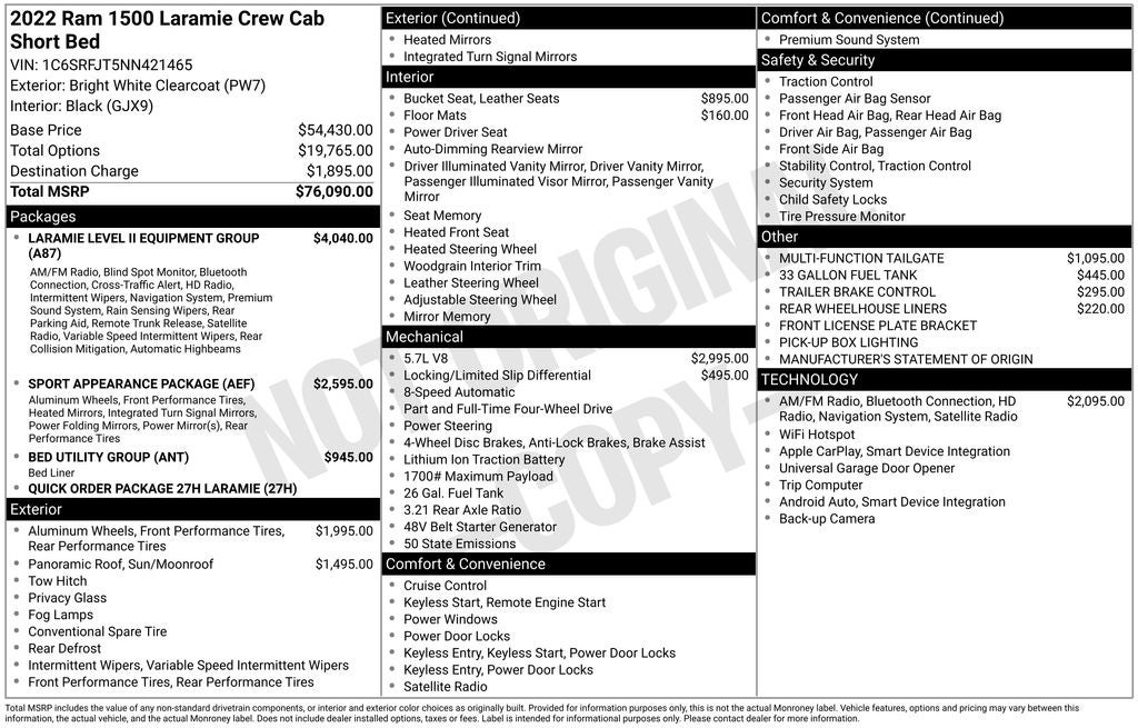 2022 RAM 1500 Laramie