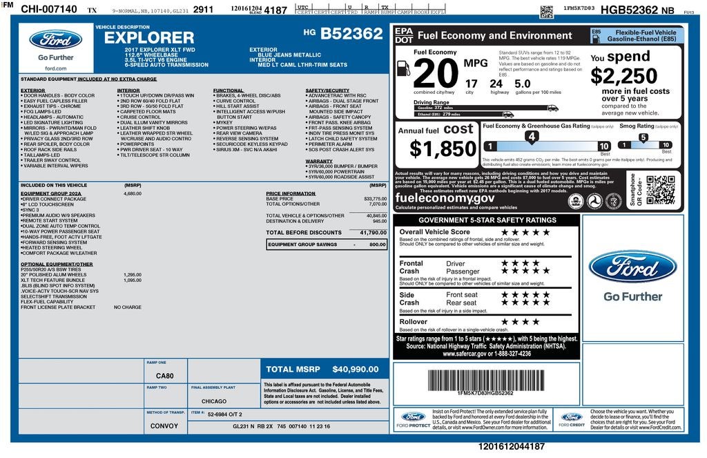 2017 Ford Explorer XLT