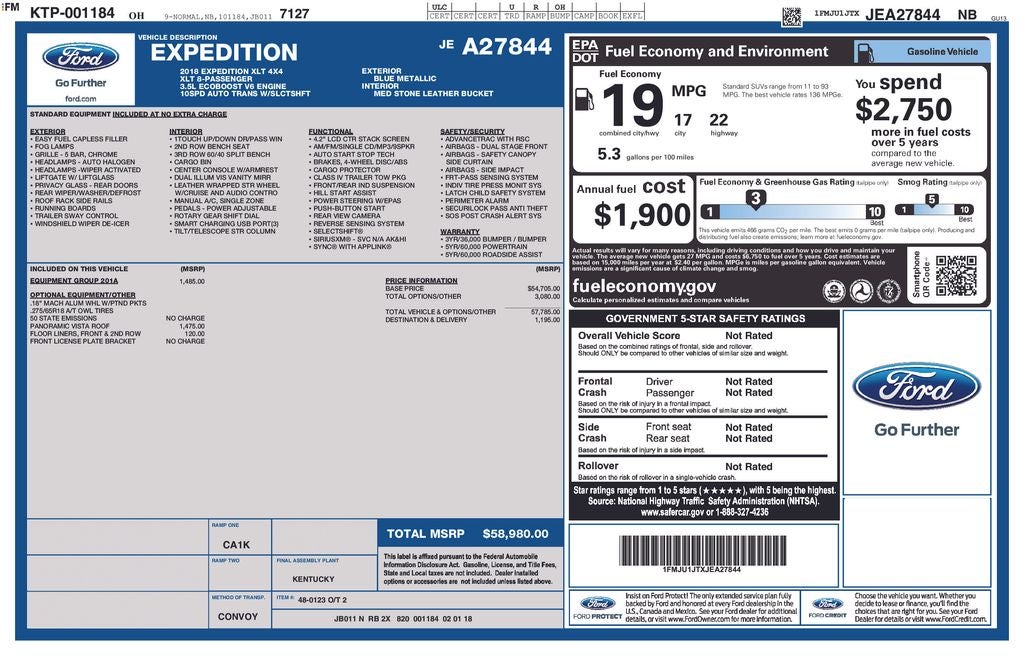 2018 Ford Expedition XLT