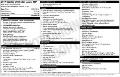 2017 Cadillac CTS 3.6L Luxury