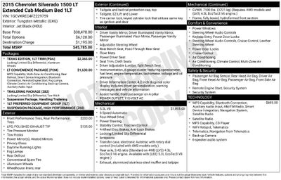 2015 Chevrolet Silverado 1500 LT LT1