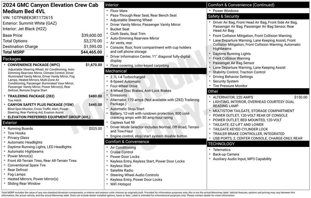 2024 GMC Canyon Elevation