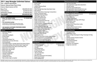 2011 Jeep Wrangler Unlimited Sahara