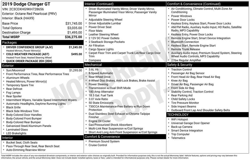 2019 Dodge Charger GT