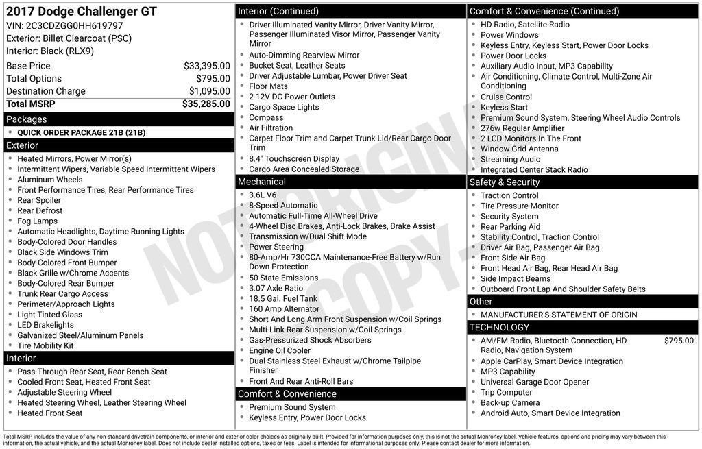 2017 Dodge Challenger GT