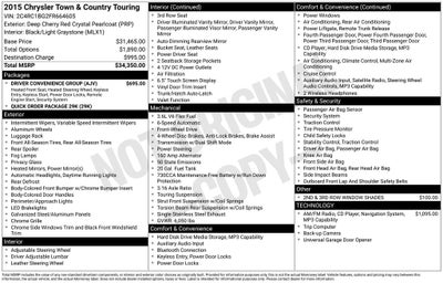 2015 Chrysler Town & Country Touring
