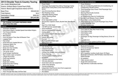 2013 Chrysler Town & Country Touring