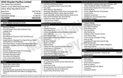 2020 Chrysler Pacifica Limited