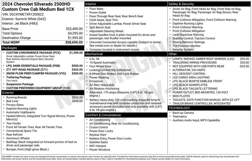 2024 Chevrolet Silverado 2500HD Custom