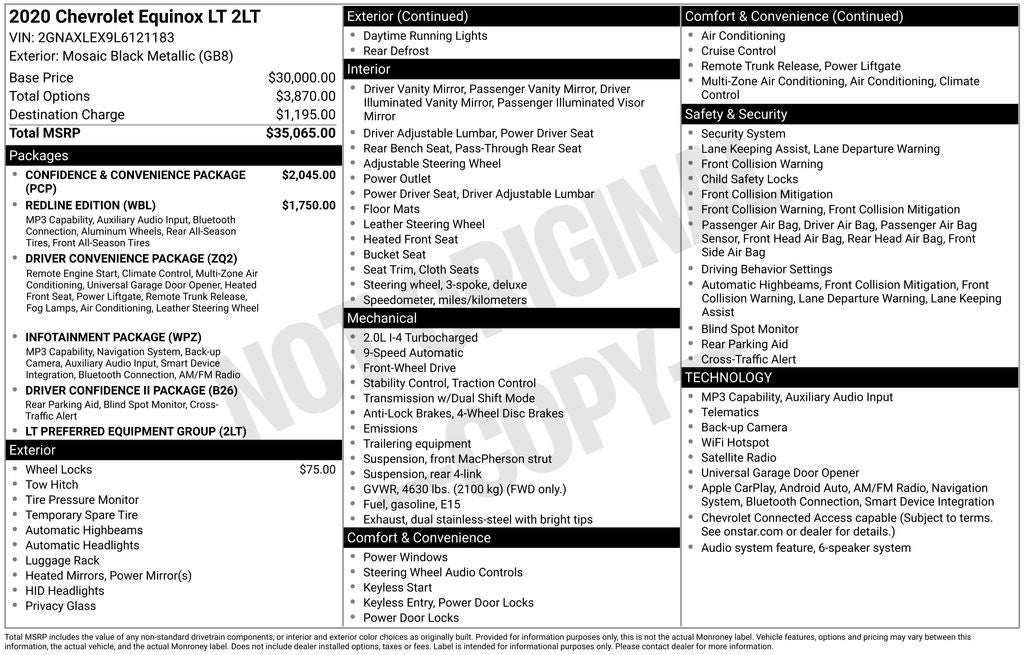 2020 Chevrolet Equinox LT