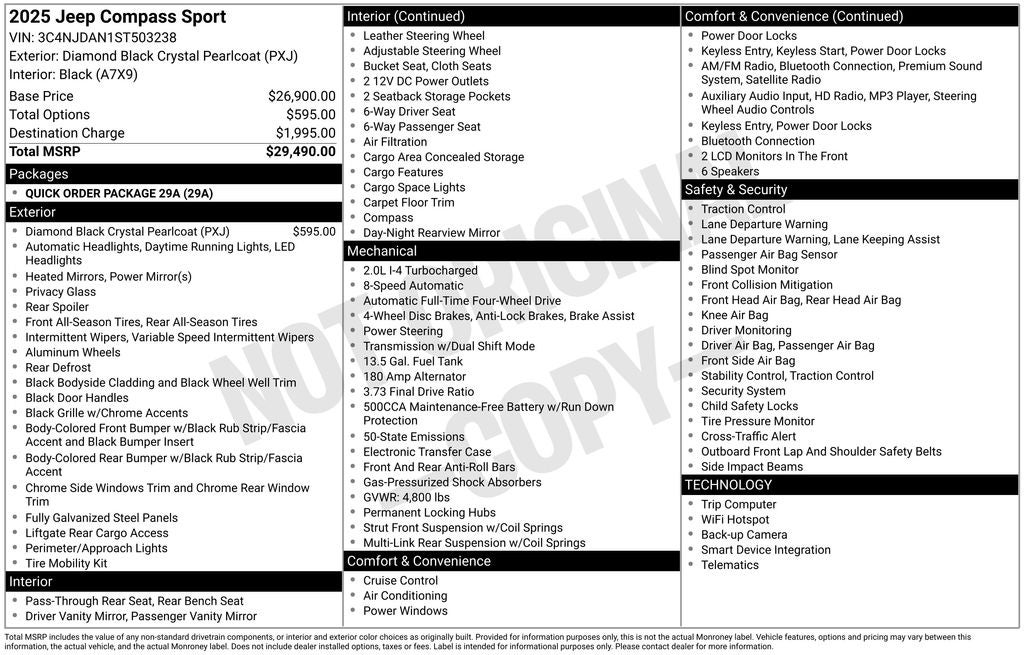 2025 Jeep Compass Sport