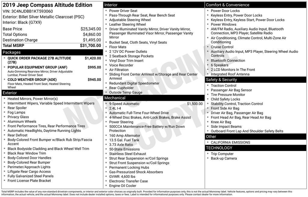 2019 Jeep Compass Altitude