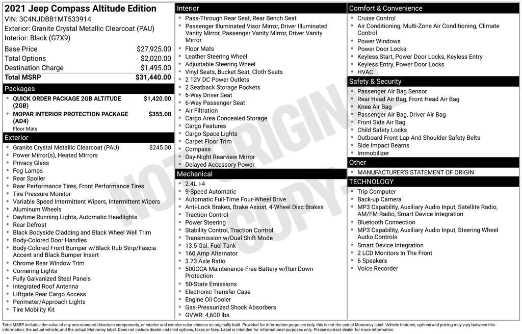 2021 Jeep Compass Latitude