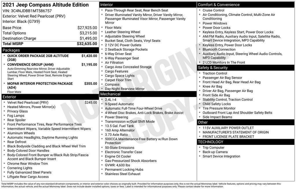 2021 Jeep Compass Altitude