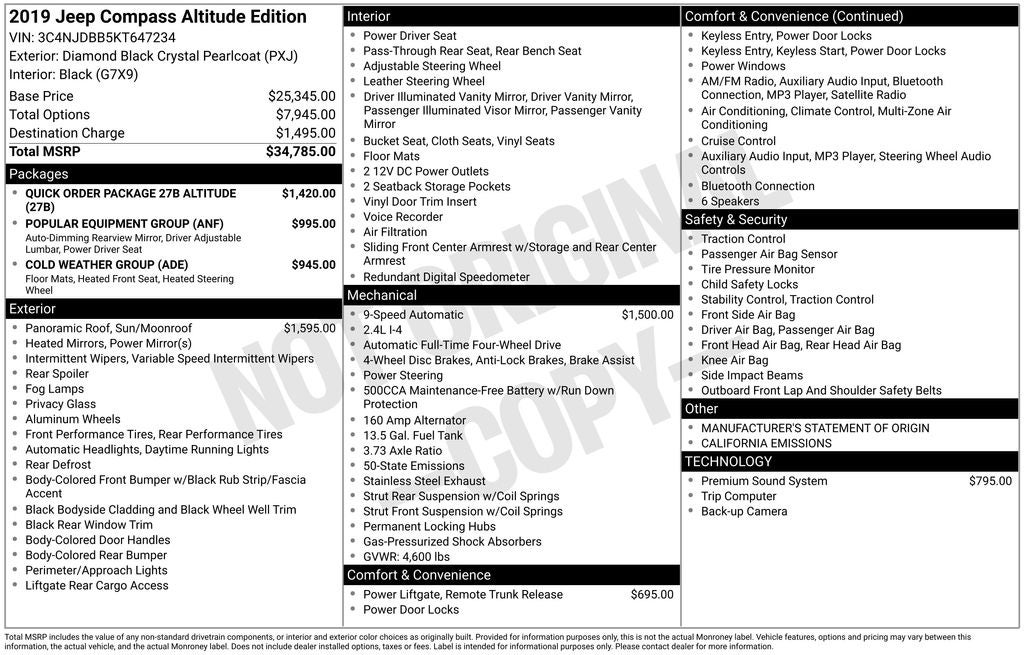 2019 Jeep Compass Altitude