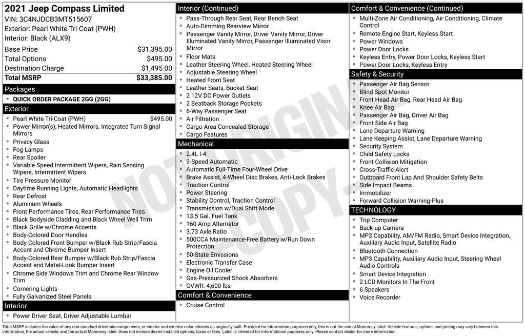 2021 Jeep Compass Limited