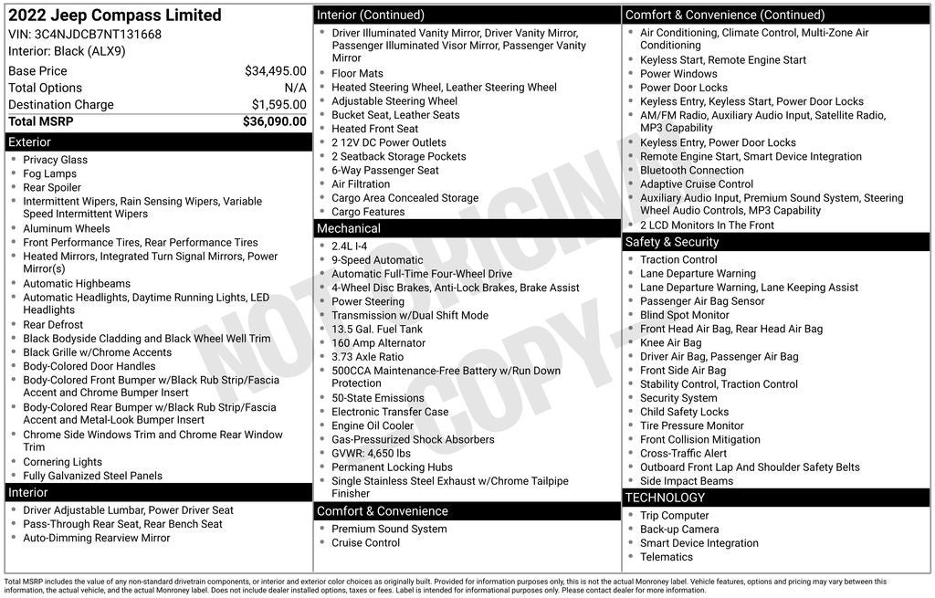 2022 Jeep Compass Limited