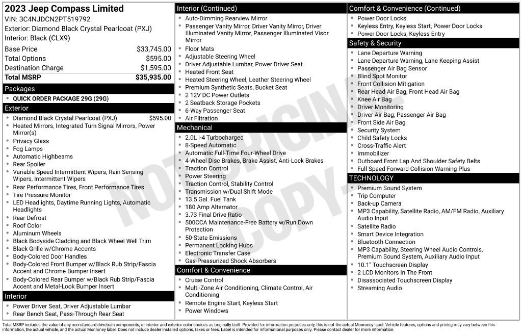 2023 Jeep Compass Limited