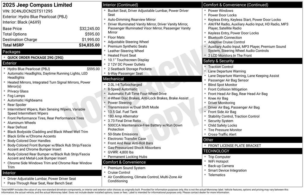 2025 Jeep Compass Limited
